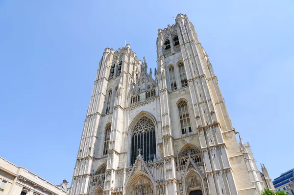 Katedra st.michel w Brukseli, Belgia — Zdjęcie stockowe