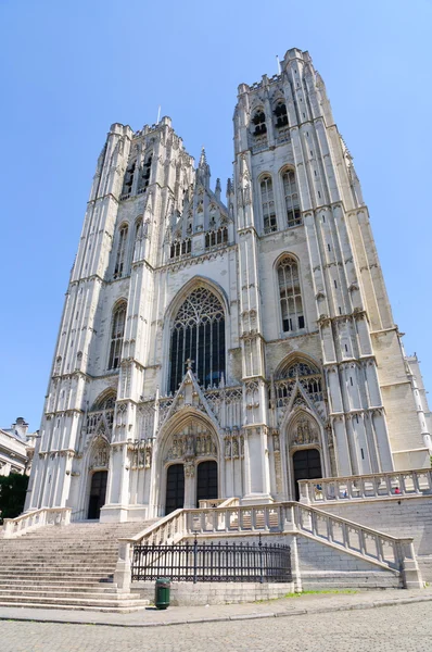 Catedrala St.Michel din Bruxelles, Belgia — Fotografie, imagine de stoc