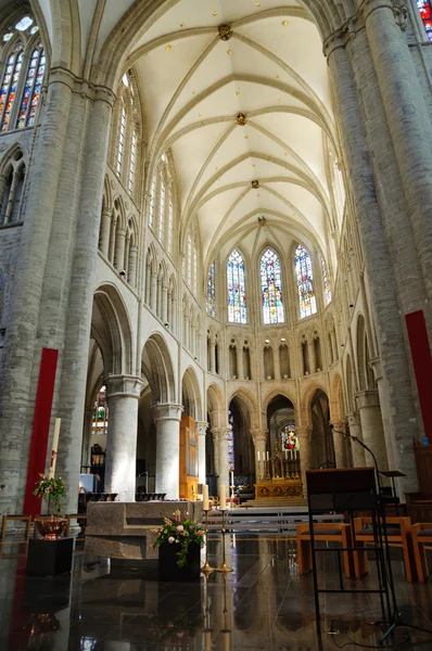 Catedral de San Michel en Bruselas, Bélgica — Foto de Stock