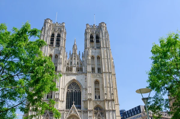ブリュッセル、ベルギーで大聖堂 st.michel — ストック写真