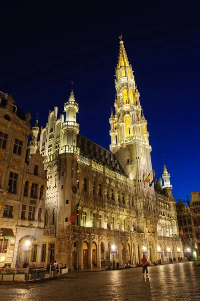 Отель де Виль (мэрия) Брюсселя, Бельгия — стоковое фото