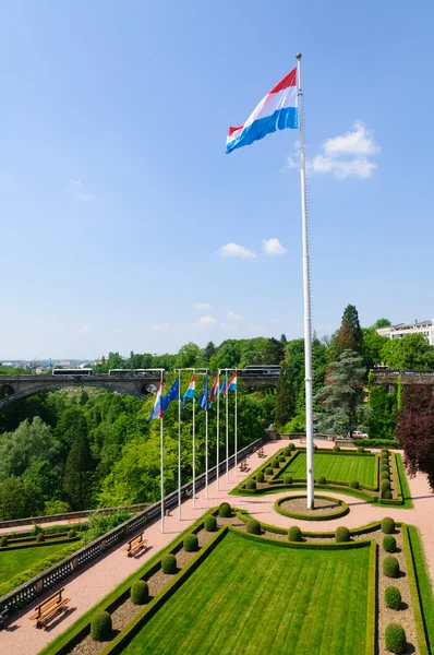Lugar da Constituição na Cidade do Luxemburgo — Fotografia de Stock