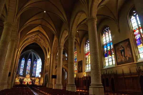 Cathedrale Notre-Dame en la ciudad de Luxemburgo — Foto de Stock