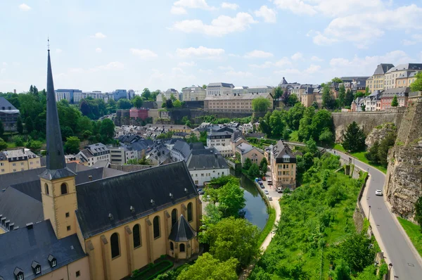 Altstadt und Befestigungsanlagen in der Stadt Luxemburg — Stockfoto