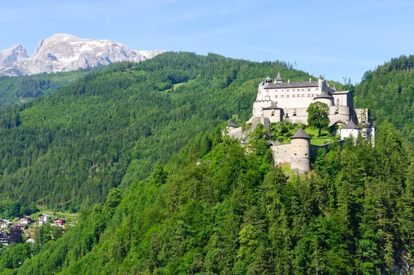 Burg hohenwerfen ve Werfenu, Rakousko — Stock fotografie