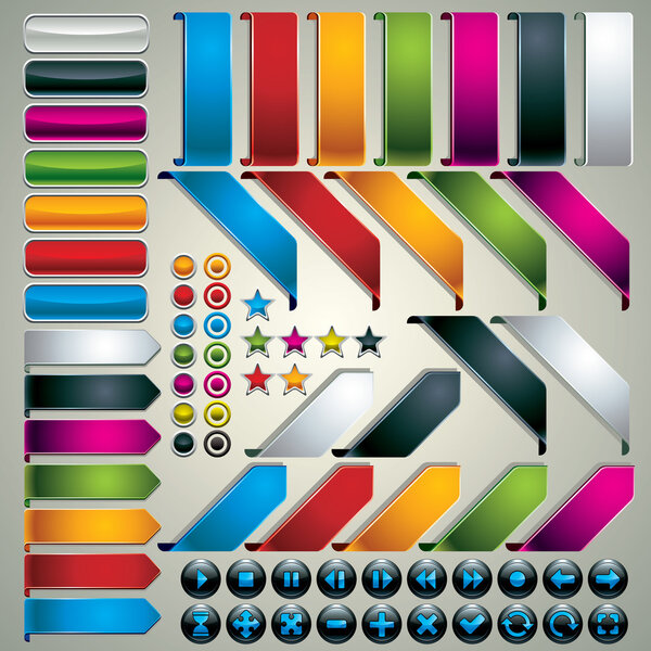 Набор элементов веб-дизайна
