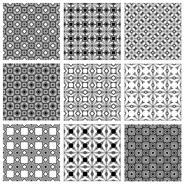 Seamless patterns. — Stock Vector