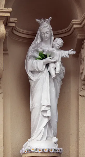 Icône miraculeuse de la Vierge Marie, Jésus-Christ et anges de Lviv , — Photo