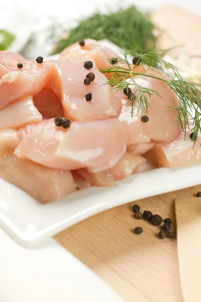 未加工鶏の胸肉料理 — ストック写真
