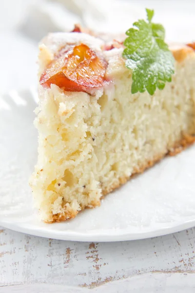Torta de ameixa caseira — Fotografia de Stock