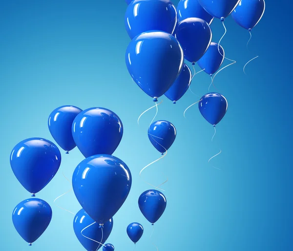 Stock image Blue balloons