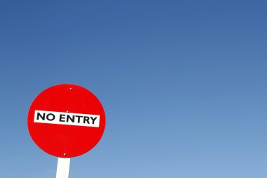 No entry sign clipart