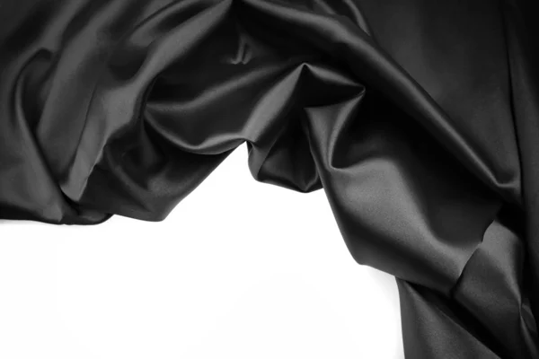 Closeup hedvábné tkaniny na bílém pozadí — Stock fotografie