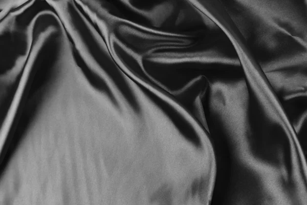 黒の絹生地 — ストック写真