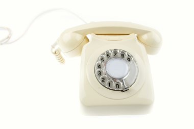 Rotary dial telephone clipart