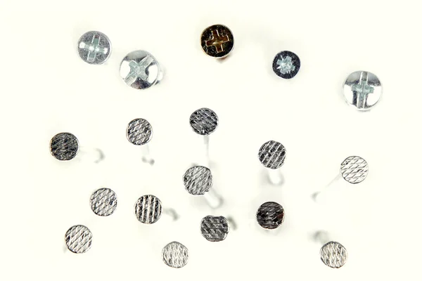 Screws and nails — Stock Photo, Image