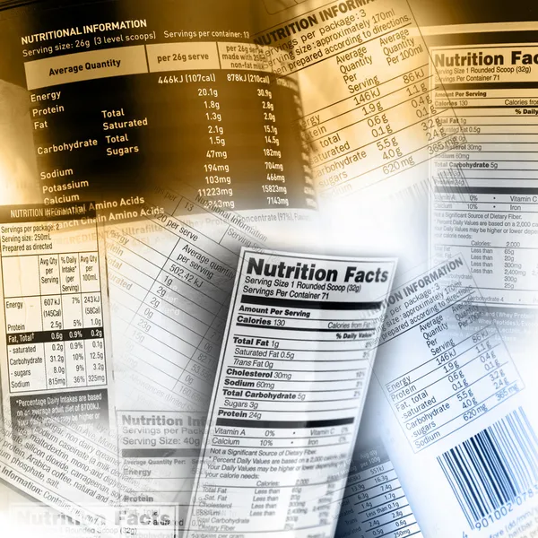 Nutrition information — Stock Photo, Image