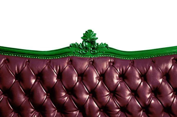 本物の革のソファ ベッド — ストック写真