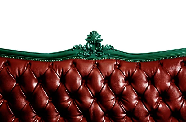 Canapé-lit en cuir véritable — Photo