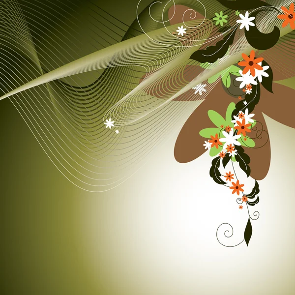 Floral bakgrund. eps10 illustration. — Stock vektor