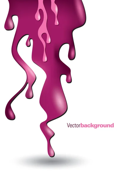 Vector Splattered Ink Concept Design. — Stock Vector