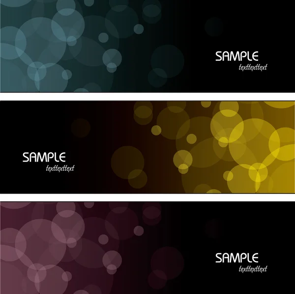 Set of Vector Banners. Abstract Background. — Stock Vector