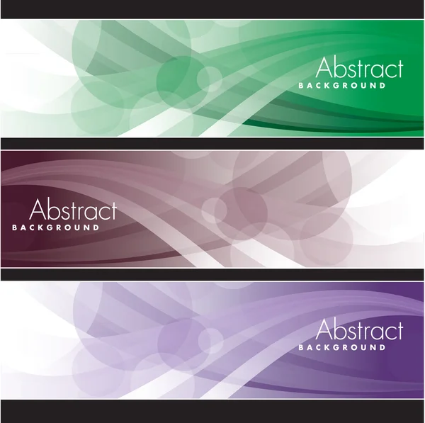 stock vector Set of Vector Banners. Abstract Background.