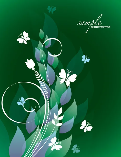 Vector Background with Flowers. Eps10. — Stock Vector