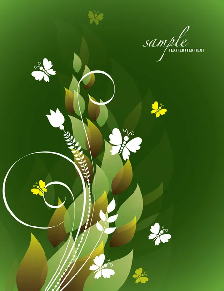 Vektor Hintergrund mit Blumen. eps10. — Stockvektor