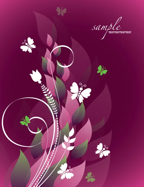 Vector Background with Flowers. Eps10. — Stock Vector