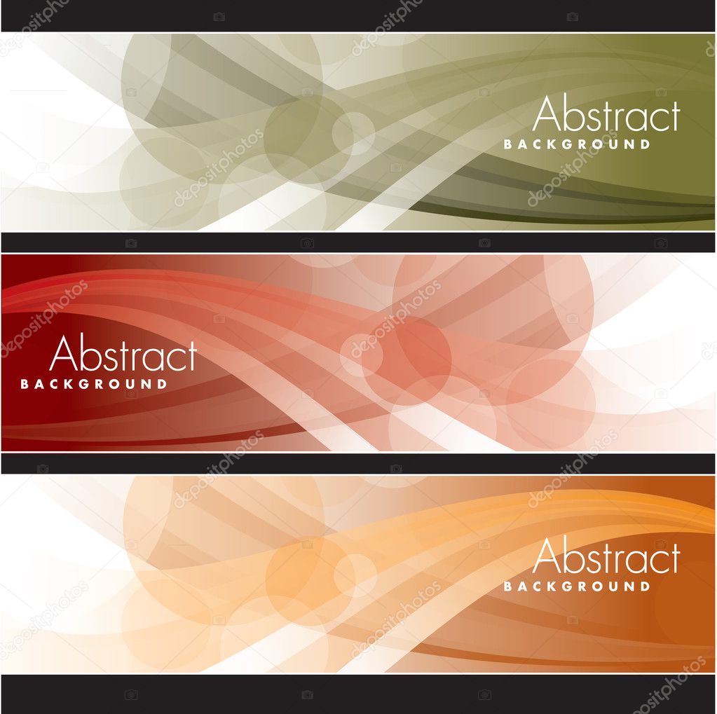 Set of Vector Banners. Abstract Background.