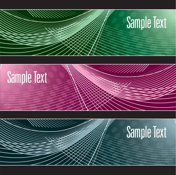 Set of Banners. Abstract Background. Eps10 Format. — Stock Vector