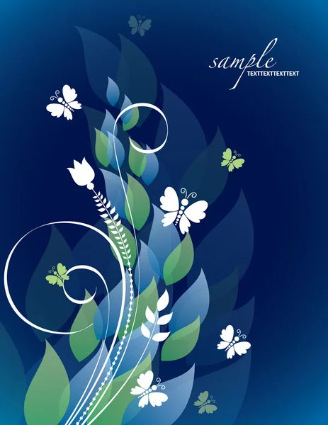 Abstract Floral Background. Vector Eps10 Format. — Stock Vector