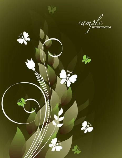 Abstract floral achtergrond. vector eps10 formaat. — Stockvector