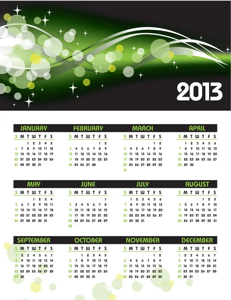 stock vector 2013 Calendar. Vector Eps10.