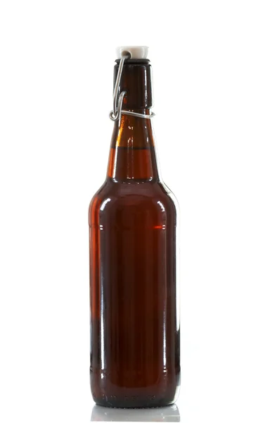 stock image Amber flip top beer bottle