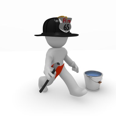 Fire fighter clipart