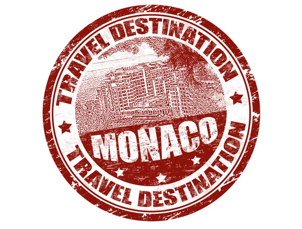 Timbre Monaco — Image vectorielle