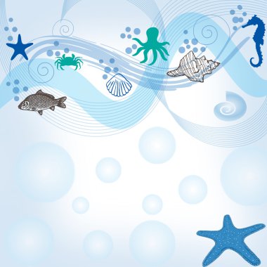 Sea background clipart