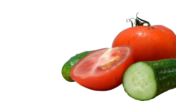 Tomater og agurk - Stock-foto