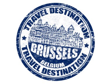 Brussels stamp clipart