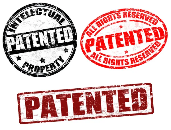 Selos patenteados — Vetor de Stock