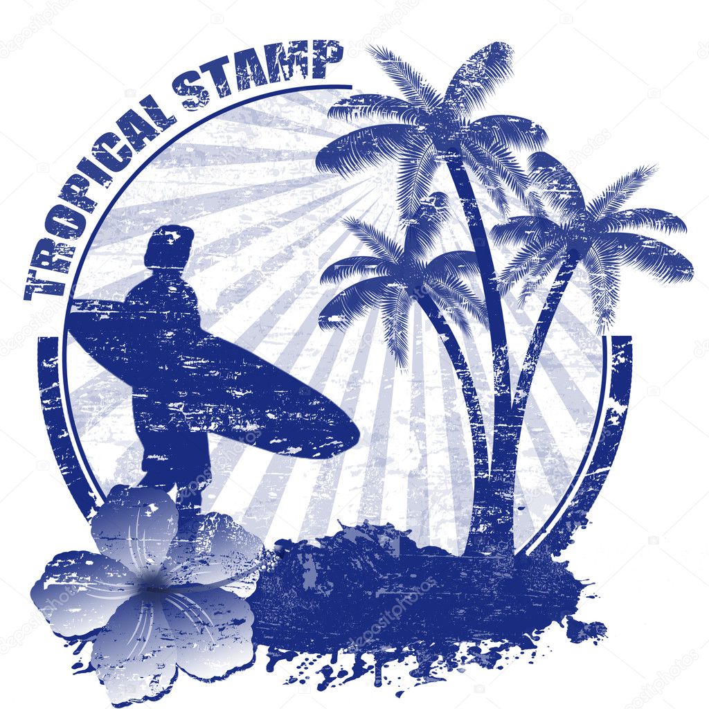 Tropical stamp