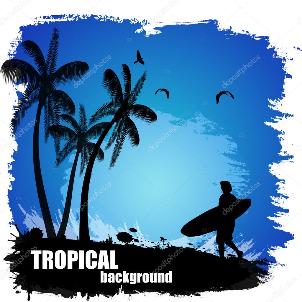Beautiful tropical background