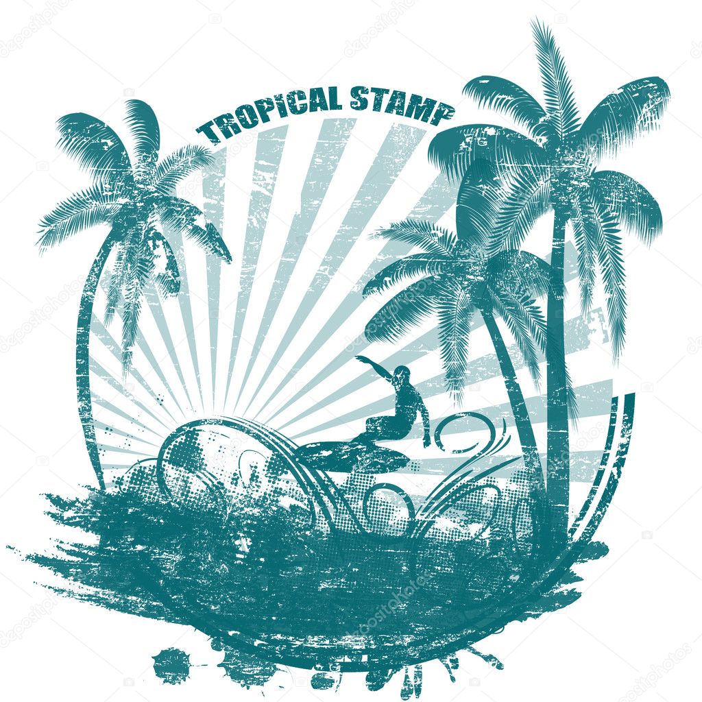 Tropical stamp