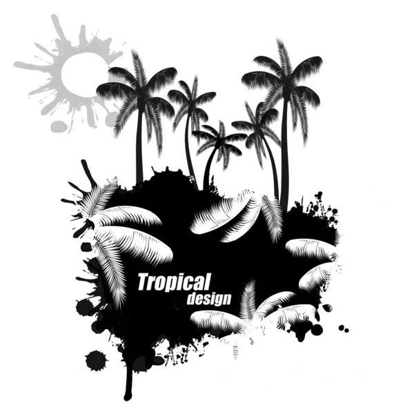 Progettazione tropicale — Vettoriale Stock