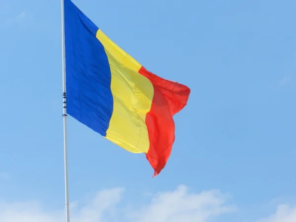 Roemeense vlag — Stockfoto