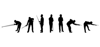 Snooker players clipart