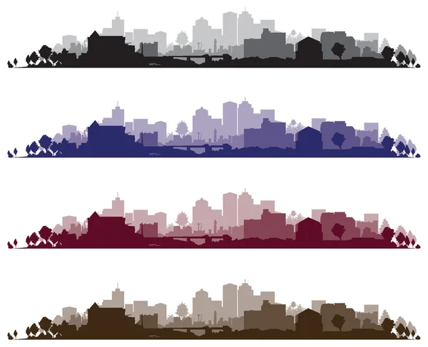 Cityscape backgrounds — Stock Vector