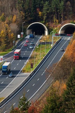 Highway tunnel clipart